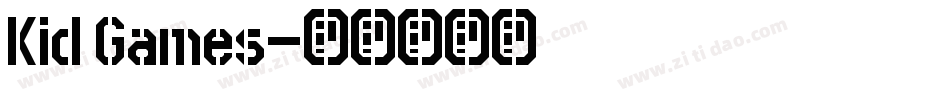 Kid Games字体转换